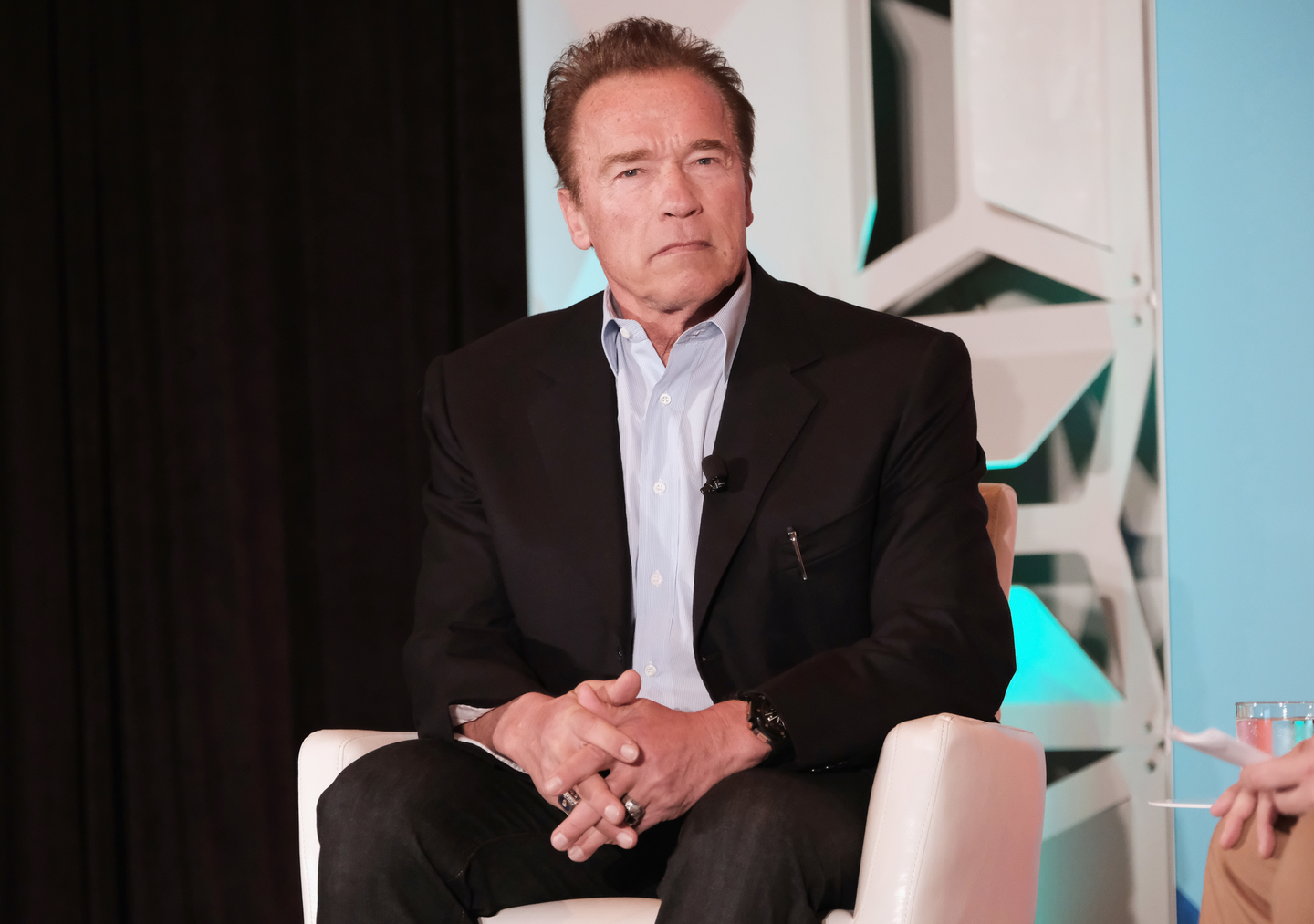 Arnold Schwarzenegger was on-hand for “Arnold Schwarzenegger Joins POLITICO's Off Message.” Photo by Hubert Vestil/Getty Images for SXSW