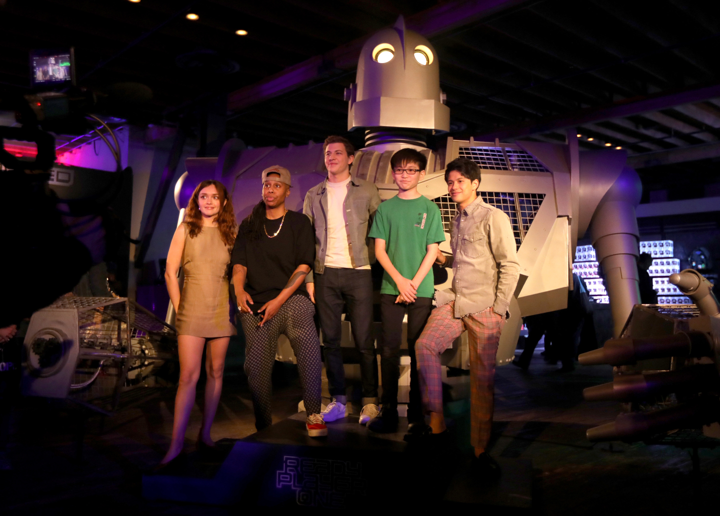 Ready Player One cast members Olivia Cooke, Lena Waithe, Tye Sheridan, Philip Zhao and Win Morisaki visited the Ready Player One Experience with VIVE VR before the movie’s world premiere. Photo by Diego Donamaria/Getty Images for SXSW