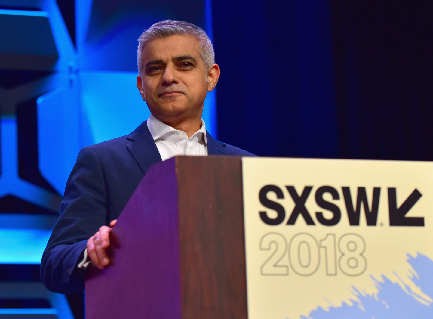 Convergence Keynote: Sadiq Khan. Photo by Jason Bollenbacher/Getty Images for SXSW