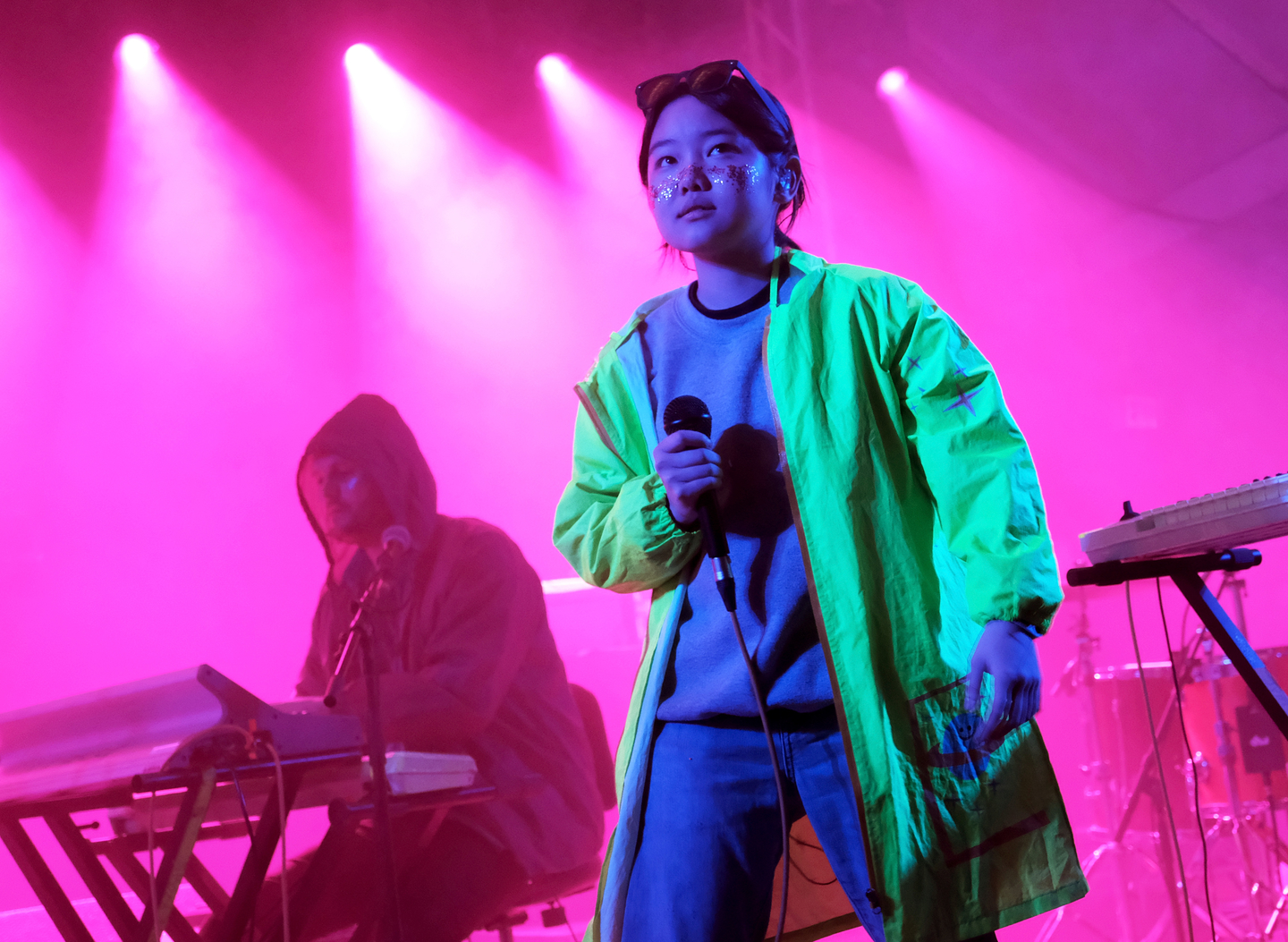 Superorganism performed at the NPR Music showcase at Stubb's. Photo by Hubert Vestil/Getty Images for SXSW