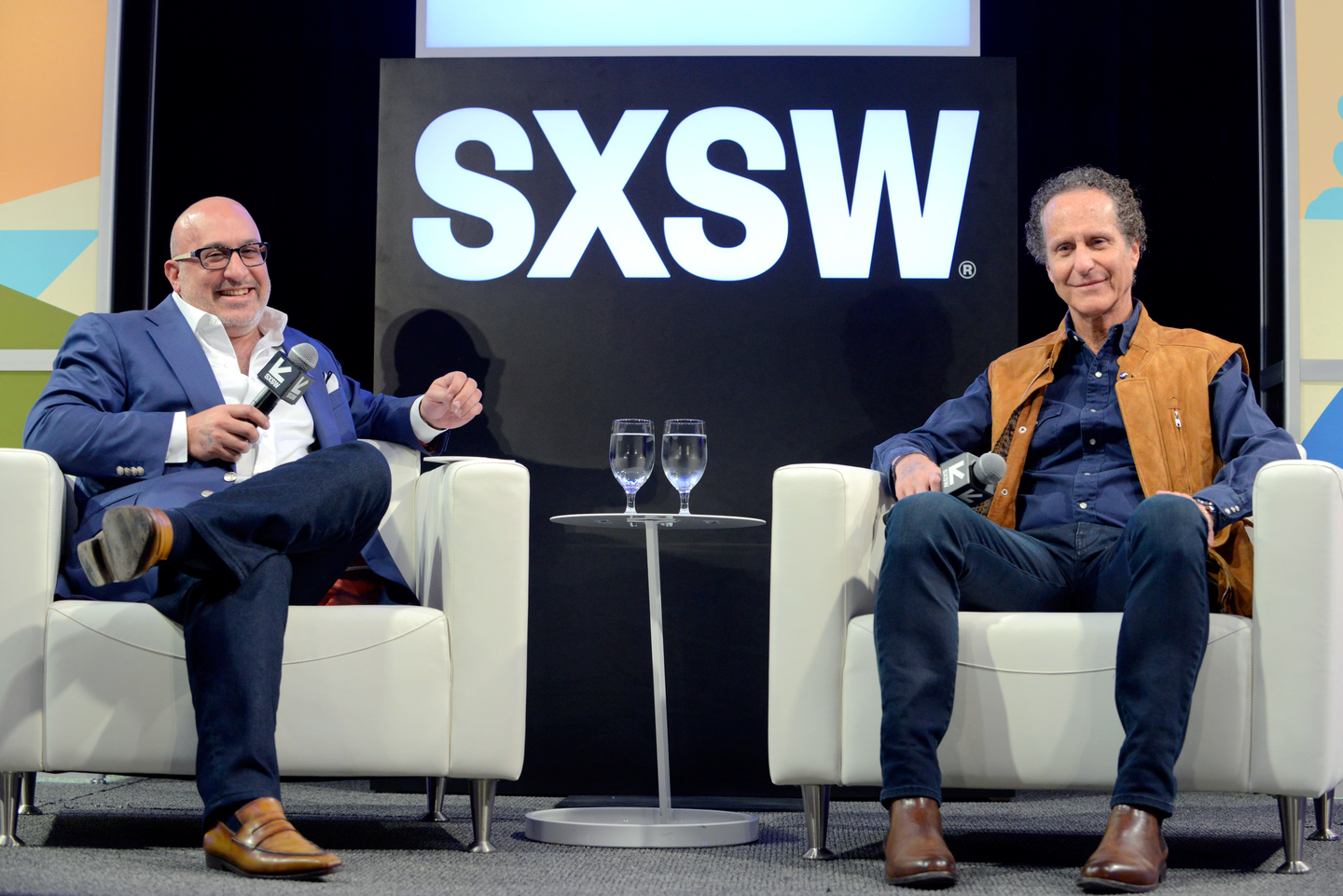 Daniel Glass (R) was a Featured Speaker in the Music Industry track on Thursday. Photo by Nicola Gell/Getty Images for SXSW