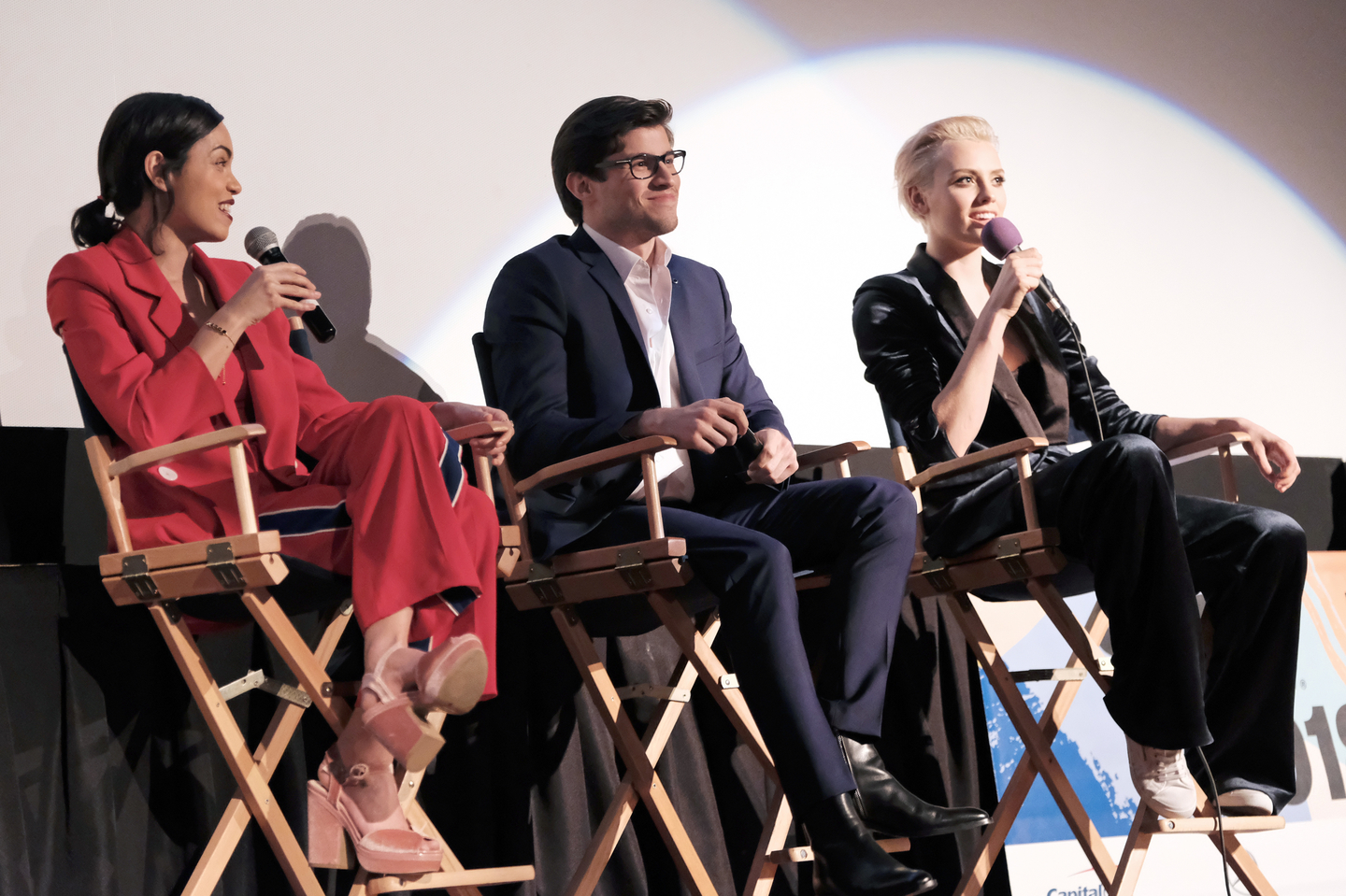 Georgina Campbell, Cameron Cuffe, and Wallis Day were on-hand for the world premiere of Krypton, part of SXSW Film’ Episodic program. Photo by Hubert Vestil/Getty Images for SXSW