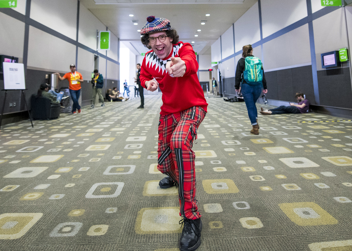 Nardwuar The Human Serviette will present “Nardwuar’s Video Vault!” on Saturday. Photo by David Brendan Hall