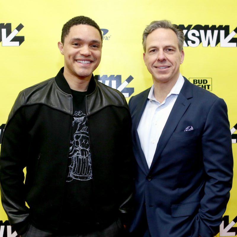Trevor Noah and Jake Tapper at The Daily Show with Trevor Noah Featured Session – Photo by Travis P Ball/Getty Images for SXSW
