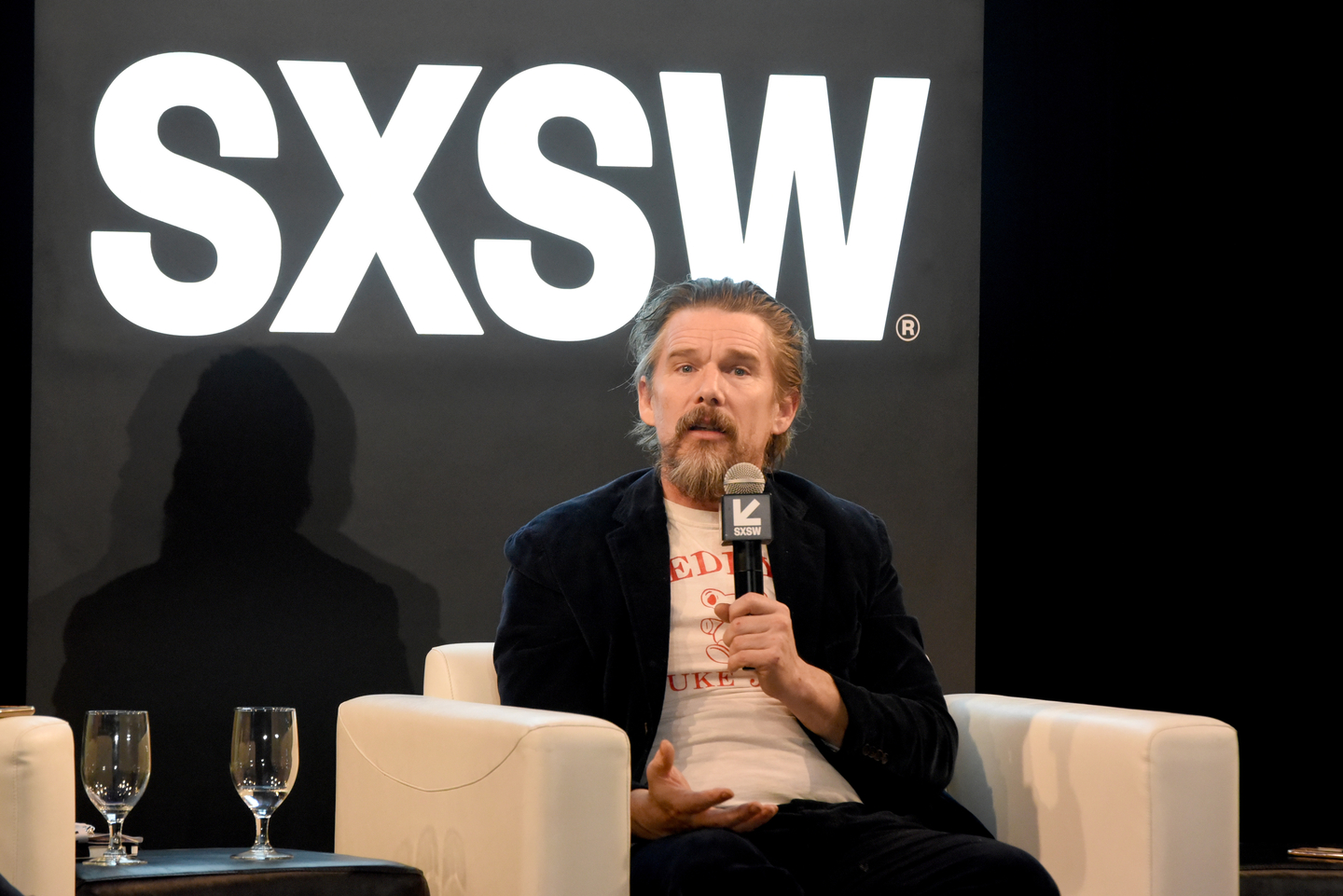 Ethan Hawke at his Featured Session with Jason Blum – Photo by Dave Pedley/Getty Images for SXSW