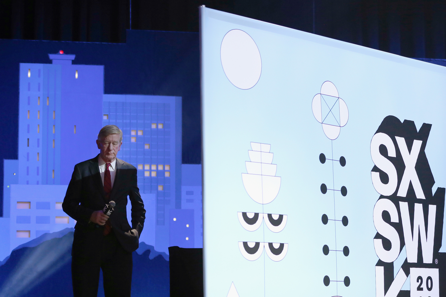 Bill Weld backstage at Conversations About America's Future – Photo by Hutton Supancic/Getty Images for SXSW