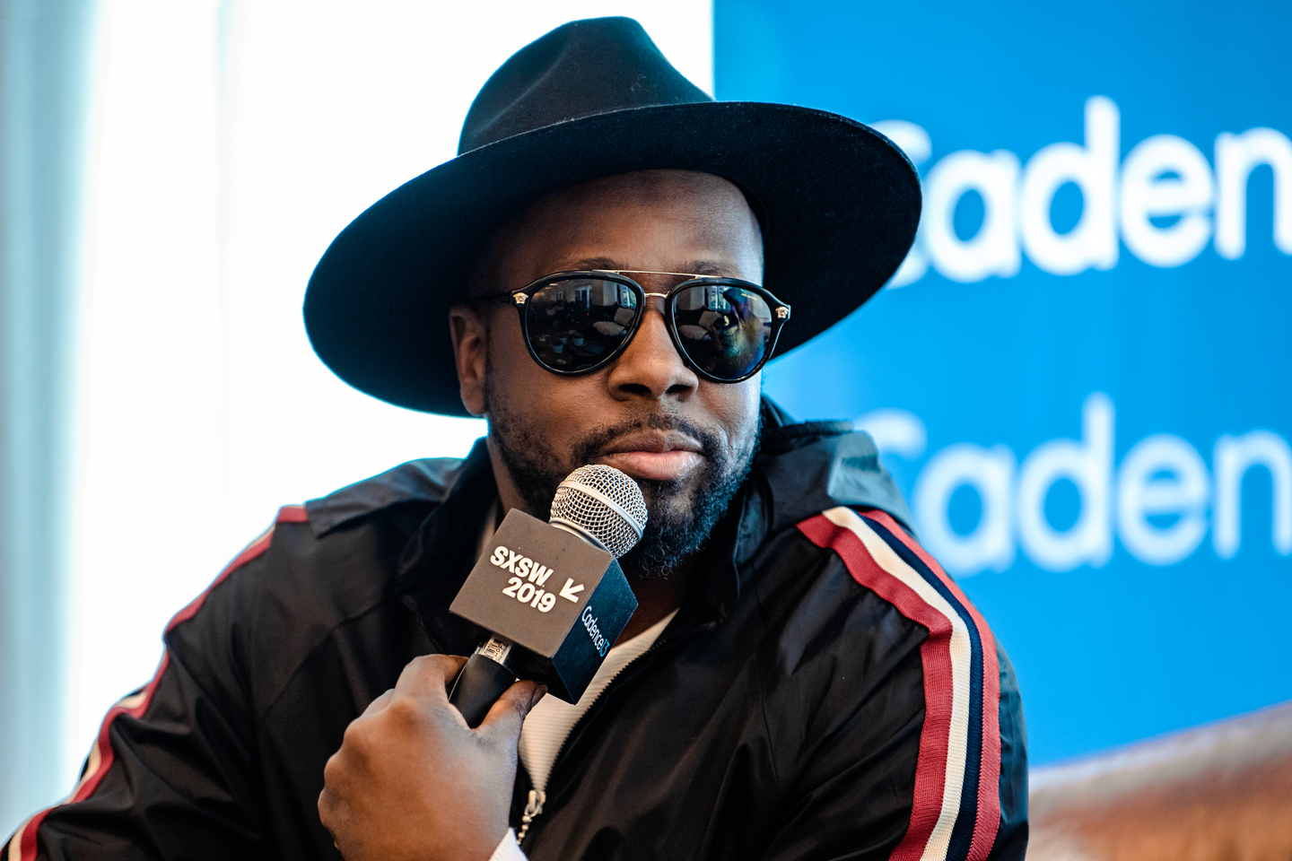 Wyclef Jean at the And The Writer Is... Podcast – Photo by Denise Enriquez