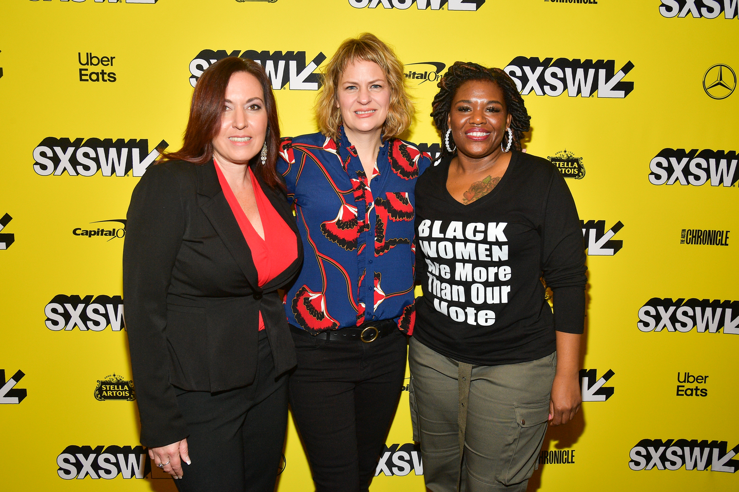 Amy Vilela, Sarah Olson, and Cori Bush at the Knock Down The House Screening – Photo by Matt Winkelmeyer/Getty Images for SXSW