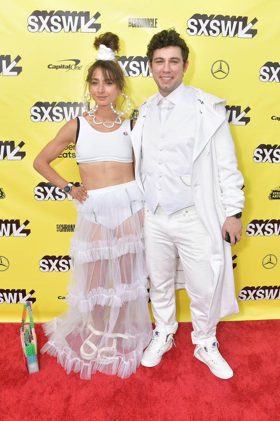 Alexi Pappas and Jeremy Teicher at the Olympic Dreams World Premiere – Photo by Michael Loccisano/Getty Images for SXSW