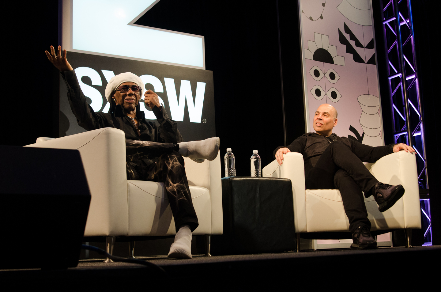 Nile Rodgers and Merck Mercuriadis at their Featured Session – Photo by Karla Reina