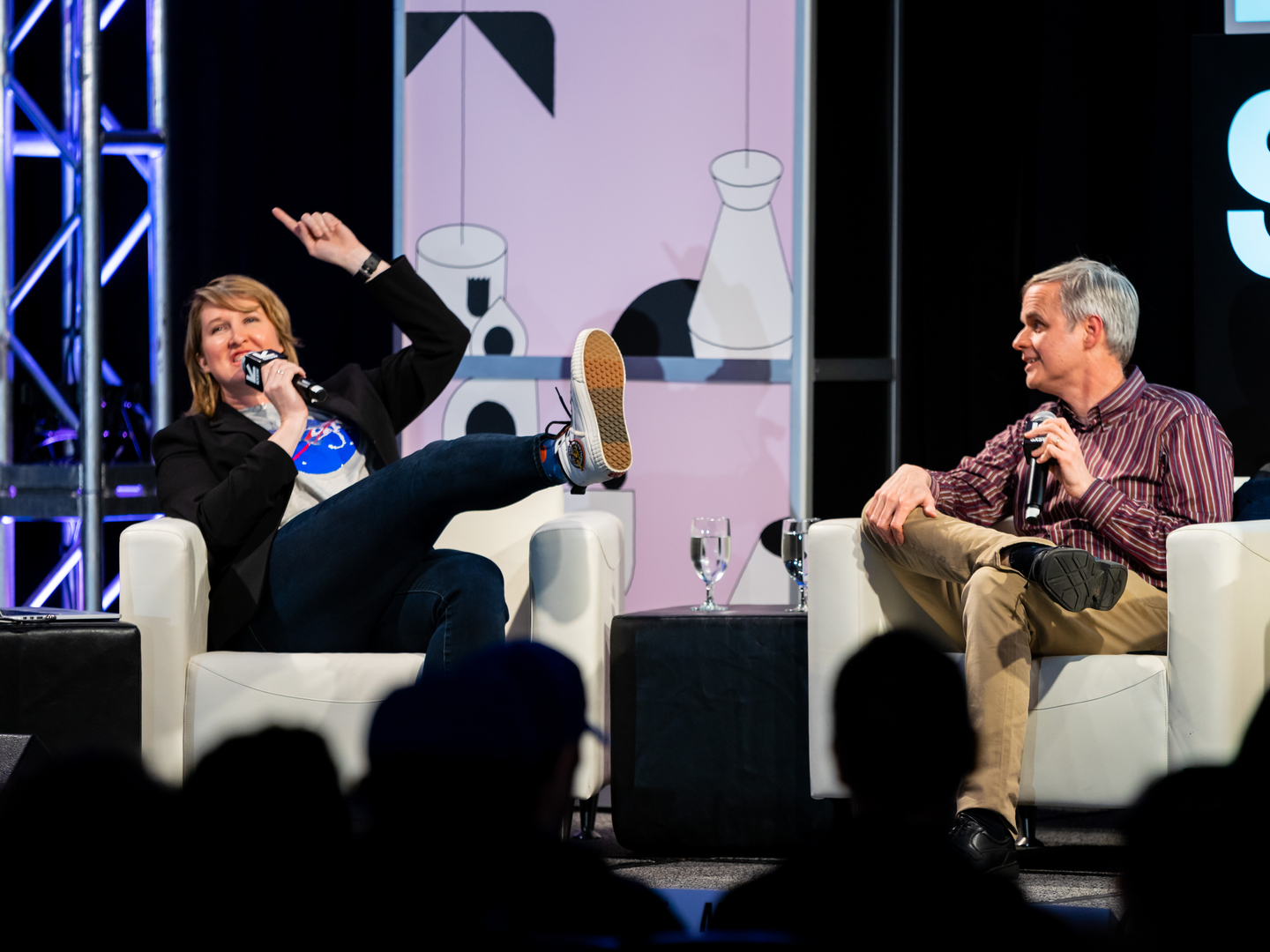 Stephanie Smith & Bert Ulrich at the Shooting Stars: How NASA Works w/ Film & TV Featured Session – Photo by John Feinberg