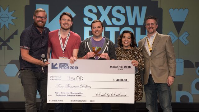 SXSW Pitch Presented by Cyndx Awards Ceremony - UbiQD, Inc. - 2019 - Photo by Camille Mayor