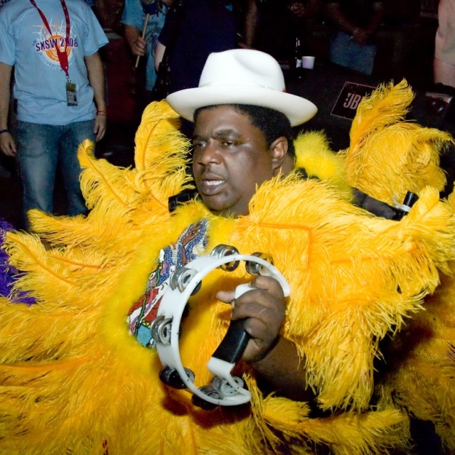 Flaming Arrows Mardi Gras Indians at the Continental Club, SXSW 2008