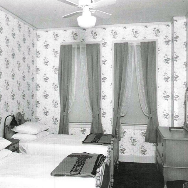 Historic Driskill guestroom at the hotel in Austin, Texas