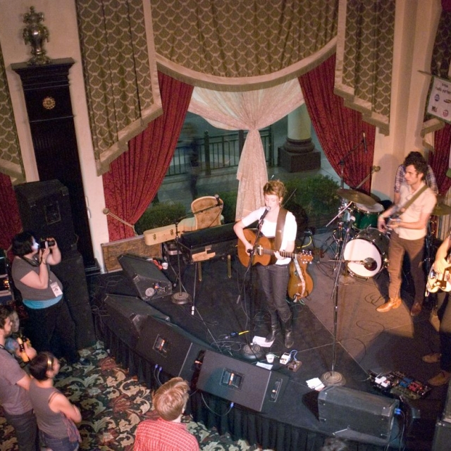 Haley Bonar performs in the Victorian Room at the Driskill Hotel in Austin, Texas, SXSW 2009