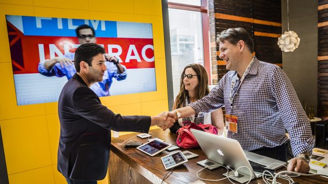 SXSW networking atmosphere – Photo by Aaron Rogosin