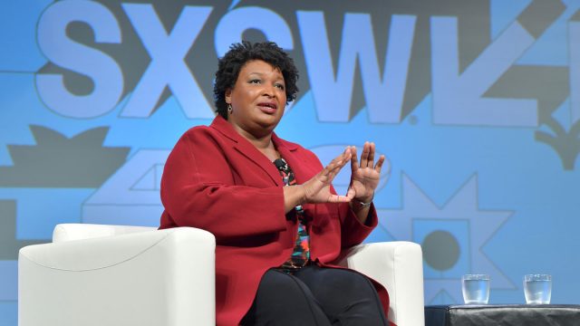 Stacey Abrams speaks onstage at 