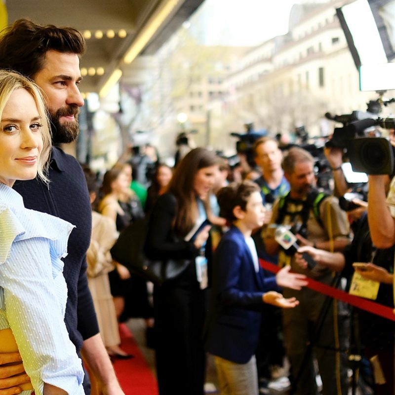 Emily Blunt and John Krasinski attend the premiere of “A Quiet Place” at SXSW 2018. Photo by Matt Winkelmeyer/Getty Images for SXSW.