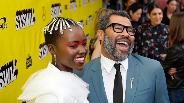 Actress Lupita Nyong'o and writer/director Jordan Peele attend the "Us" premiere during SXSW 2019. Photo by Ismael Quintinilla/Getty Images for SXSW.
