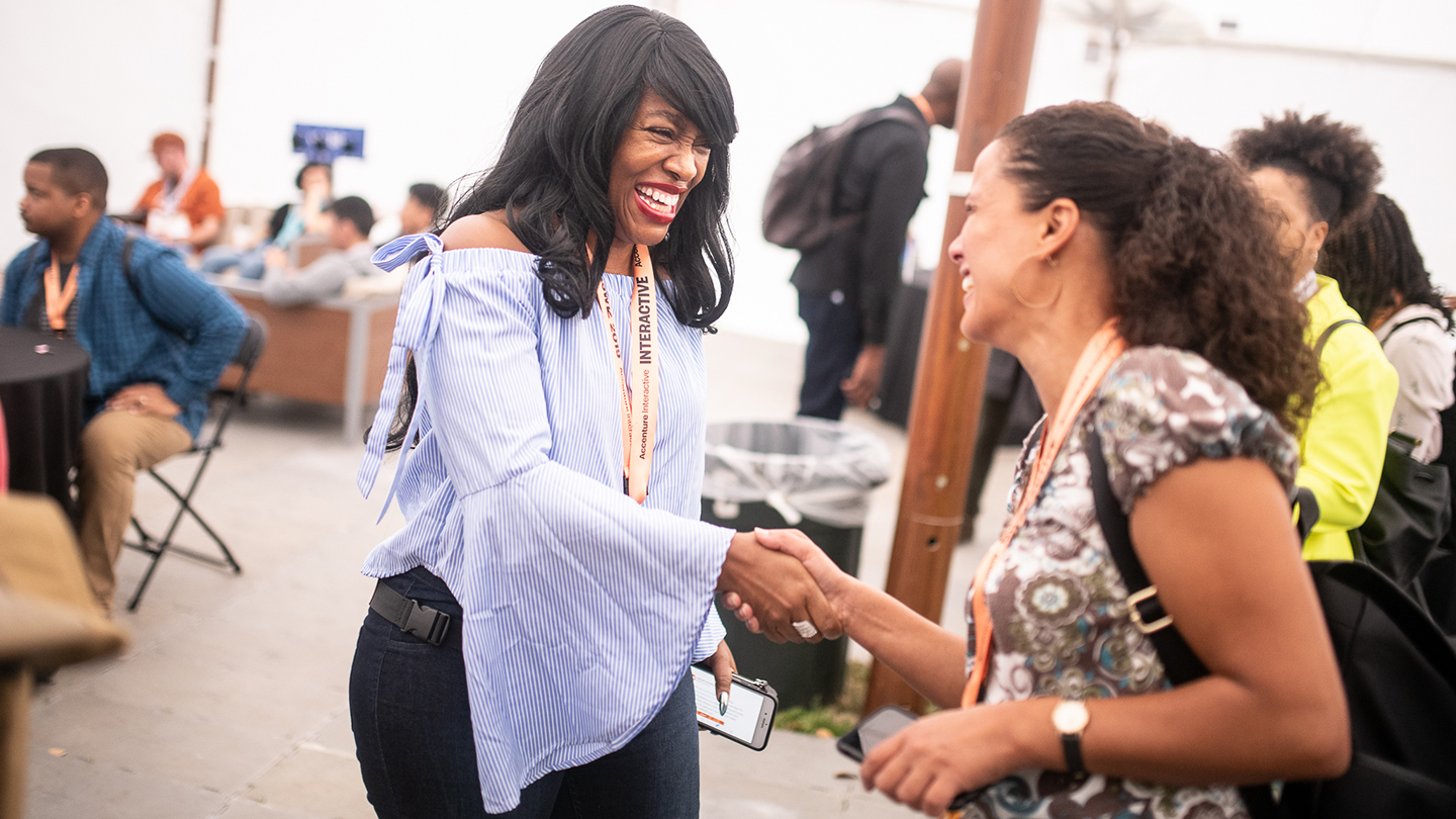 Attendees at the Black Tech Meet Up during SXSW 2019. Photo by Adam Kissick.