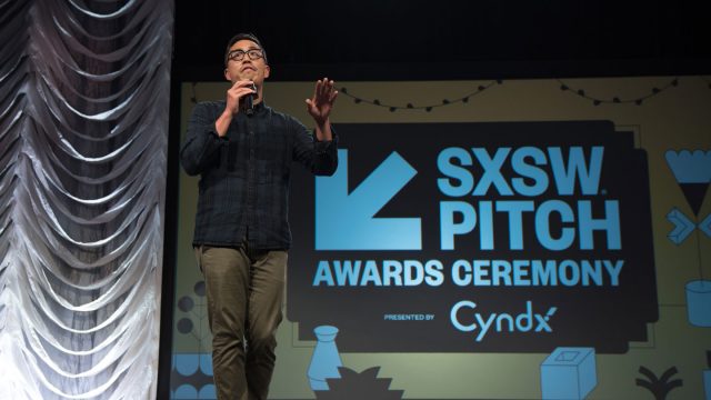 The eleventh annual SXSW Pitch Presented by Cyndx - Awards Ceremony - SXSW 2019. Photo by Camille Mayor The eleventh annual SXSW Pitch Presented by Cyndx - Awards Ceremony - SXSW 2019. Photo by Camille Mayor