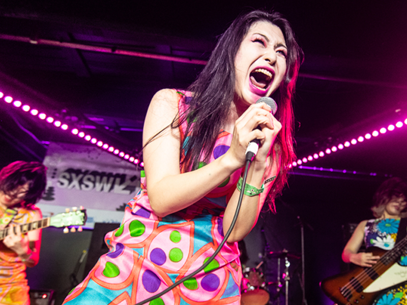 Otoboke Beaver performs at the SXSW Music Opening Party during SXSW 2019. Photo by Adam Kissick.