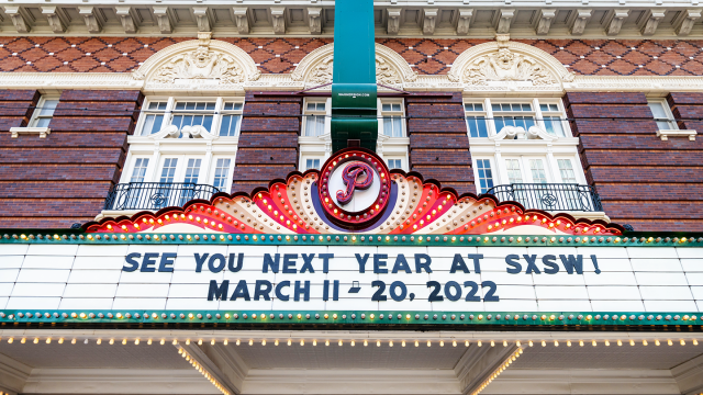 2022 SXSW Dates on Paramount Marquee - Photo By Ann Alva Wieding