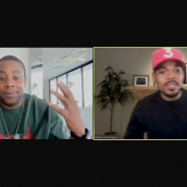 From left: Kenan Thompson and Chance the Rapper speak at the featured session “A Conversation with Kenan Thompson and Chance the Rapper” during SXSW Online on March 17, 2021.