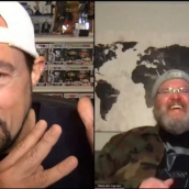 Kevin Smith and Malcom Ingram speak during "Clerk and Twerk with Kevin Smith and Malcolm Ingram" at SXSW Online on March 17, 2021.