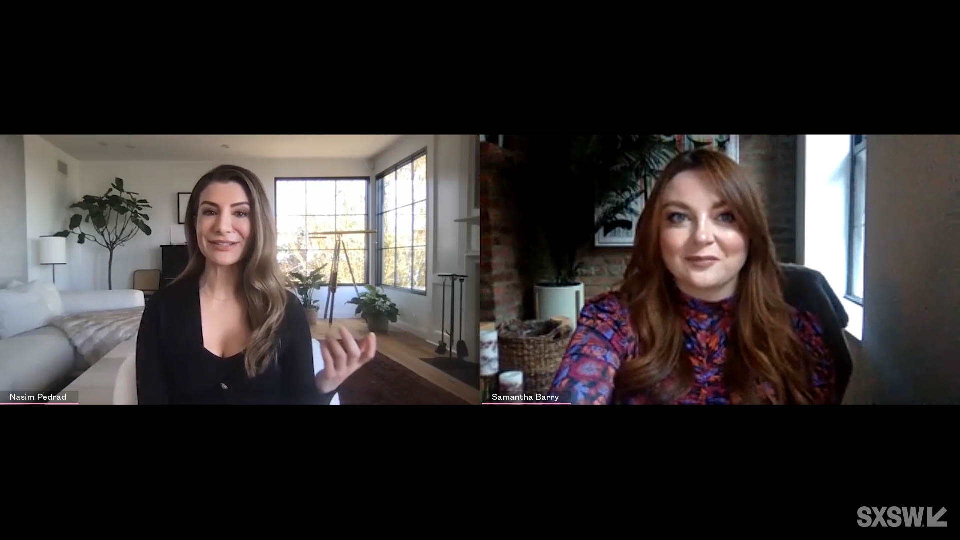 Samantha Barry speaks with Nasim Pedrad in the session “Homeroom with Nasim Pedrad, creator of TBS’s new comedy series Chad” at SXSW Online on March 18, 2021.