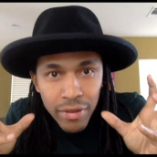 Jon Boogz answers questions at the SXSW Film Festival Premiere of "Incorporating Choreography and Verse Into Blindspotting" during SXSW Online on March 17, 2021.
