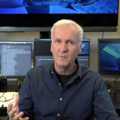 James Cameron speaks during the featured session at SXSW Online on March 18, 2021