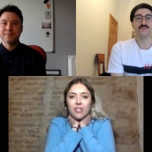 Producer, Matthew Silverman and Directors; Paul Sng and Celeste Bell  answer questions at the SXSW Film Festival Premiere of "Poly Styrene: I Am A Cliché" during SXSW Online on March 16, 2021.