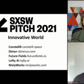 SXSW Pitch participant MolyWorks wins the Innovative World category at the SXSW Pitch Awards during SXSW Online on March 20, 2021.