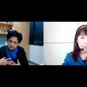 Indra Nooyi and Naoko Yamazaki speak during their featured session, "The Boardroom to the Moon: Repairing our Planet" at SXSW Online on March 18, 2021