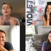 Amy Seimetz (moderator), Justine Bateman (director), Olivia Munn and Luke Bracey speak at SXSW Online on March 18, 2021.