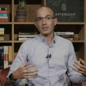 Yuval Noah Harari speaks at the featured session “Why Do We Fear Innovation?” during SXSW Online on March 17, 2021.