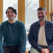 Directors; Jesse Brooks & Simon Brooks answer questions at the SXSW Film Festival Premiere of "iBible: Swipe Righteous Series Premiere" during SXSW Online on March 16, 2021.