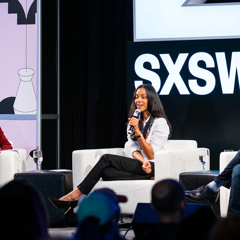 Featured Session: Changing the Narrative with Zoe Saldana – SXSW 2019 – Photo by John Feinberg
