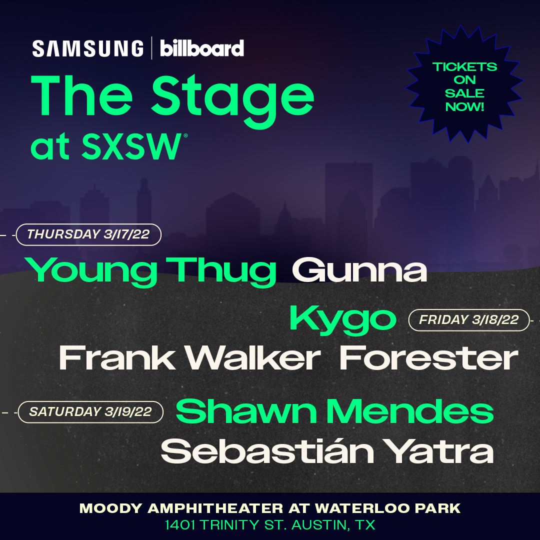 Stage at SXSW-Lineup Flyer