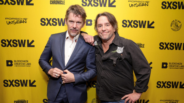 Ethan Hawke and Richard Linklater at "The Last Movie Stars" Premiere - SXSW 2022 - Photo by Rich Fury/Getty Images for SXSW