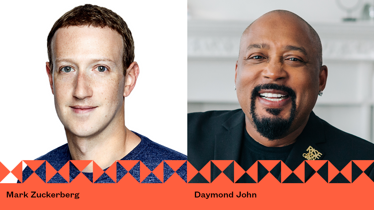 Conférenciers SXSW 2022, Mark Zuckerberg et Daymond John