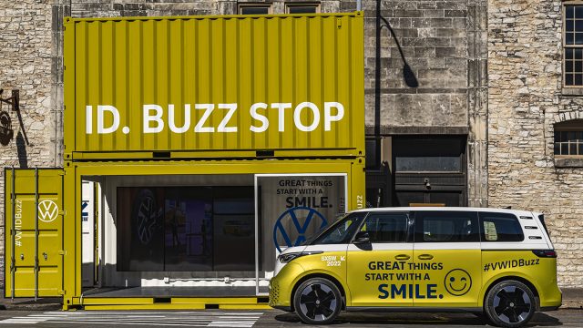 Rolling into the future of e-mobility – the Volkswagen ID. Buzz at SXSW