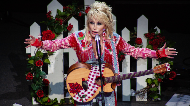 SXSW 2022, Dolly Parton at the Dollyverse Powered By Blockchain Creative Labs – Photo by Steven Phipps