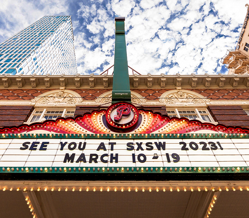 Paramount Marquee for SXSW 2023 – Photo by Dusana Risovic