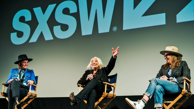 Brandi Carlile, Tanya Tucker, and Kathlyn Horan at "The Return of Tanya Tucker" Q&A – SXSW 2022 – Photo by Nathan Migal
