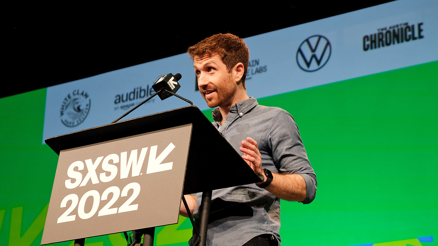 Featured Speaker Tristan Harris: Humane Technology: Why The Social Dilemma Is Not Destiny – SXSW 2022 – Photo by Shunya Carroll