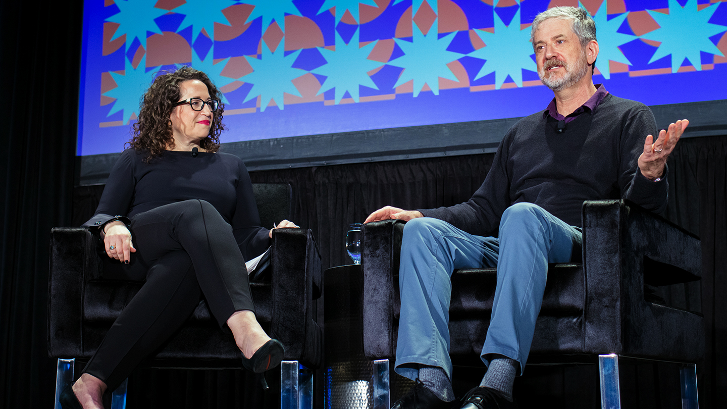 Featured Session: Welcome to Your Digital Afterlife: Upload Creator Greg Daniels in conversation with Amy Webb – SXSW 2022 – Photo by Holly Jee