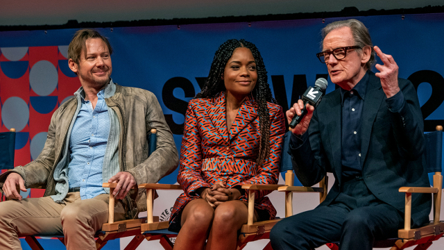 Jimmi Simpson, Naomie Harris, Bill Nighy at "The Man Who Fell To Earth" Q&A – SXSW 2022 – Photo by Lisa Walker