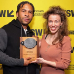 George Anthony Morton and Rosa Ruth Boesten pose with Documentary Feature Competition Award for ‘Master of Light’ – SXSW 2022 – Photo by Rich Fury/Getty Images for SXSW